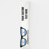 Argentina Shades aangepaste tekst en kleurenbanner Spandoek (Verticaal)