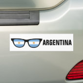 Argentina Shades aangepaste tekst en kleurenbumper Bumpersticker (Op auto)