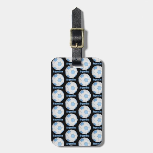 Argentina soccer bagagelabel (Voorkant verticaal)