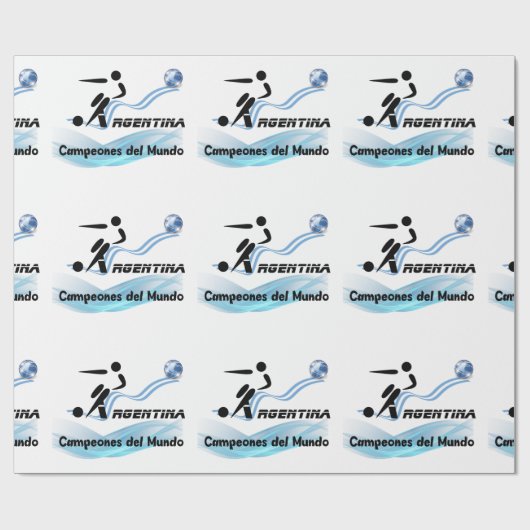 Argentina Soccer Cadeaupapier (Vlak)