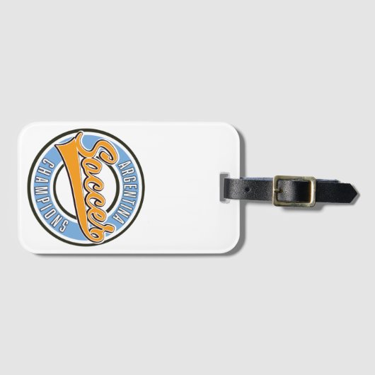 Argentina Soccer Champions Bagagelabel (Voorkant (horizontaal))