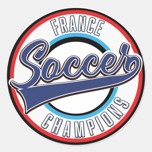 Argentina Soccer Champions Classic Round Sticker (Voorkant)