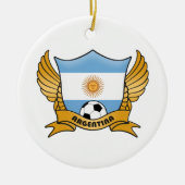 Argentina Soccer Circle Ornament (Voorkant)
