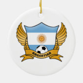 Argentina Soccer Circle Ornament (Achterkant)