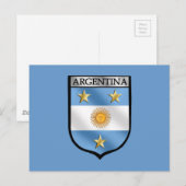 Argentina Soccer Emblem Shield Badge Champions Briefkaart (Voorkant / Achterkant)