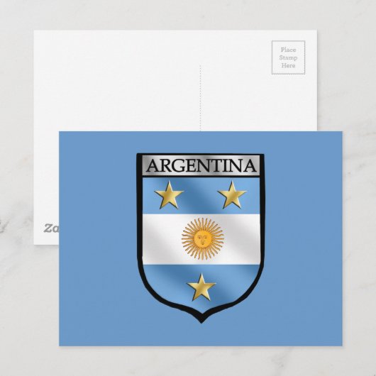 Argentina Soccer Emblem Shield Badge Champions Briefkaart (Voorkant / Achterkant)