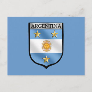 Argentina Soccer Emblem Shield Badge Champions Briefkaart