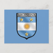 Argentina Soccer Emblem Shield Badge Champions Briefkaart (Voorkant)