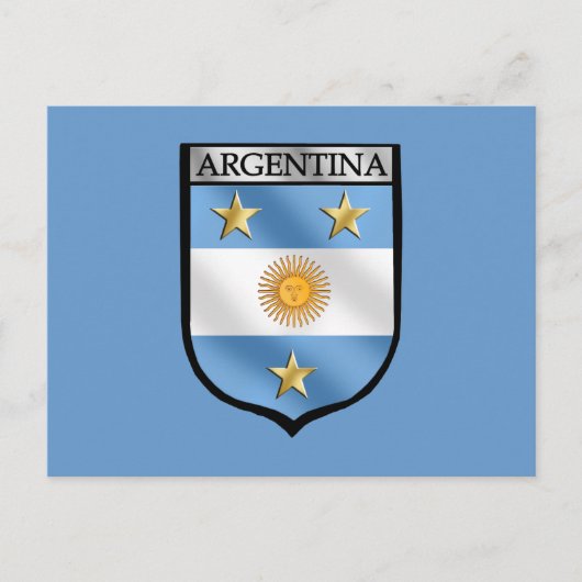 Argentina Soccer Emblem Shield Badge Champions Briefkaart (Voorkant)