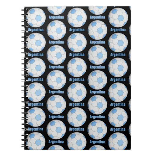 Argentina soccer  notitieboek (Voorkant)