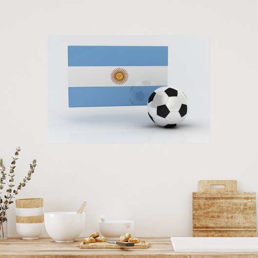 Argentina Soccer Poster (Keuken)