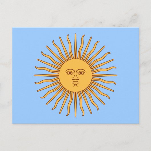 Argentina Sol de Mayo Briefkaart (Voorkant)