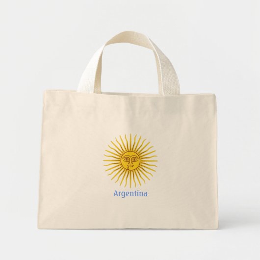 Argentina Sun, Argentinië Mini Tote Bag (Voorkant)