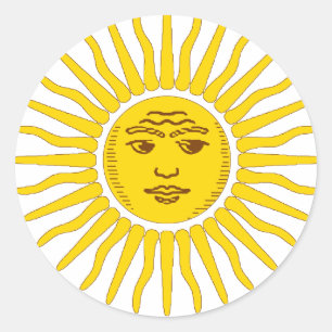 Argentina Sun Ronde Sticker