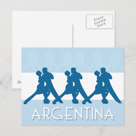 Argentina Tango briefkaart (Voorkant / Achterkant)