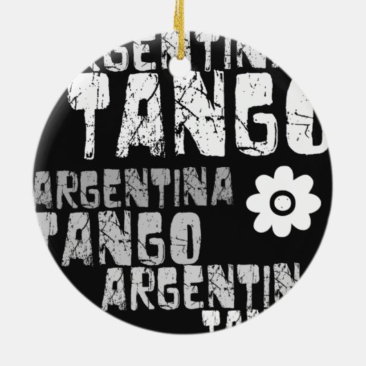 Argentina Tango Keramisch Ornament (Achterkant)