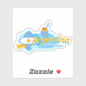 Argentina Travel Vinyl Sticker (Vel)