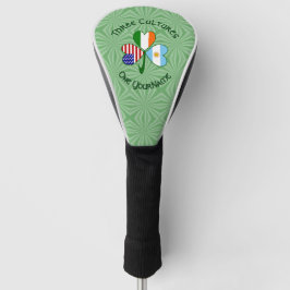 Argentina USA Ireland Flags Shamrock Personalized Golfheadcover