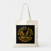 Argentina Vintage Travel Buenos Aires Retro Tote Bag (Achterkant)