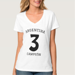 ARGENTINA WIN CAMPEÓN CUSTOMIZE PERSONALISEERDE T- T-SHIRT