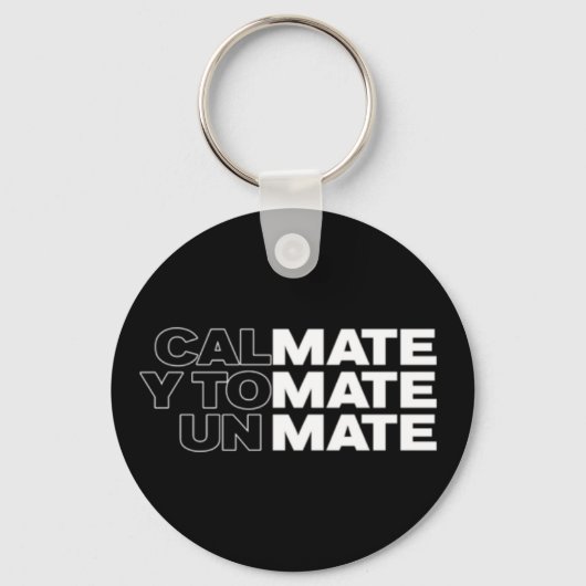 Argentina Yerba Mate Lover Gezegde Key Ring Sleutelhanger (Voorkant)
