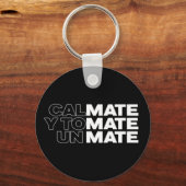 Argentina Yerba Mate Lover Gezegde Key Ring Sleutelhanger (Voorkant)