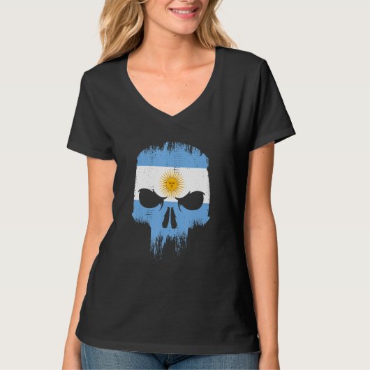 Argentinan skull Argentina T-shirt (Voorkant)