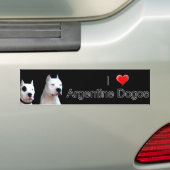 Argentine Dogo Bumpersticker (Op auto)