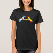 Argentine Spain Flag - Argentinian Spanish Heart_1 T-shirt (Voorkant)