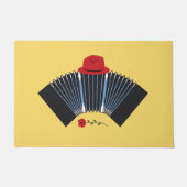 Argentine Tango Dancer Bandoneon en Fedora Deurmat (Voorkant)