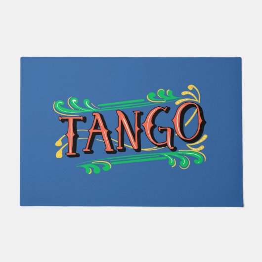 Argentine Tango Fileteado Porteno Geïnspireerde Mi Deurmat (Voorkant)