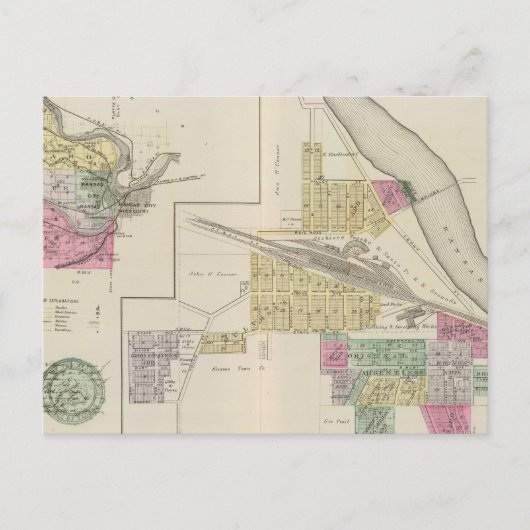 Argentine, Wyandotte County, Edwardsville, Kansas Briefkaart (Voorkant)