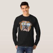Argentinian Flag Bulldog Dog Argentina Pocket T-shirt (Voorkant volledig)
