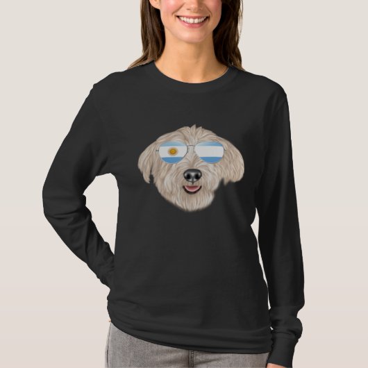 Argentinian Flag Glen of Imaal Terrier Dog Argenti T-shirt (Voorkant)
