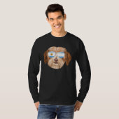 Argentinian Flag Havanese Dog Argentina Pocket T-shirt (Voorkant volledig)