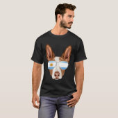 Argentinian Flag Ibizan Hound Dog Argentina Pocket T-shirt (Voorkant volledig)