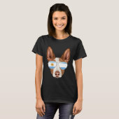 Argentinian Flag Ibizan Hound Dog Argentina Pocket T-shirt (Voorkant volledig)