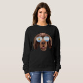 Argentinian Flag Sussex Spaniel Dog Argentina Pock Trui (Voorkant volledig)