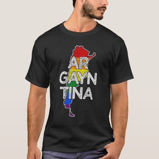 Argentinian Gay Argayntina Lesbian Queer LGBTQ T-shirt (Voorkant)