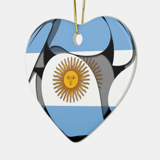 Argentinië #1 keramisch ornament (Links)
