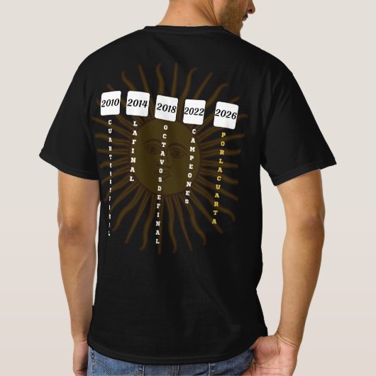Argentinië 2026 Voetbal Fan T-Shirt (Achterkant)