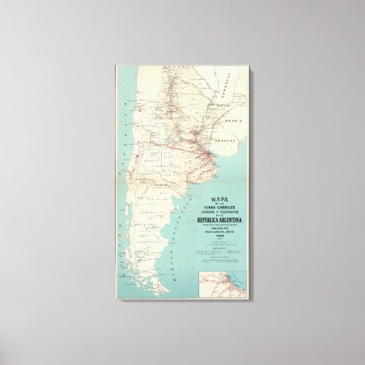 Argentinië 2 canvas afdruk (Voorkant)