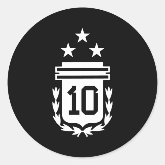 Argentinië 3 sterren Argentijnse vlag drie sterren Ronde Sticker (Voorkant)