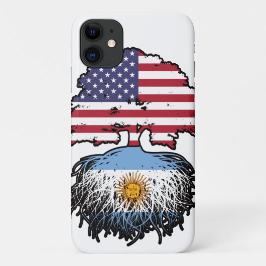 Argentinië - Amerikaanse vlag - Boomboomstammen va Case-Mate iPhone Case (Achterkant)