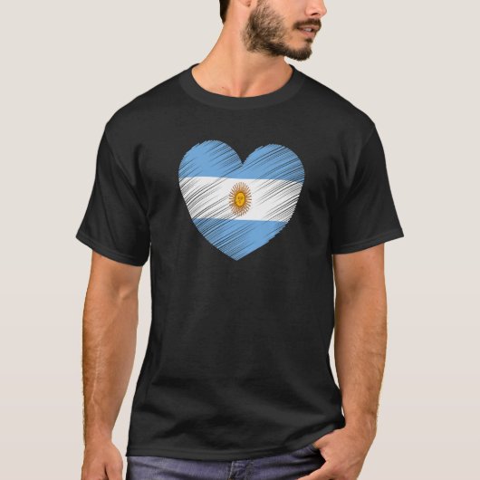  Argentinië Arg de Flag Pride Support Arg T-shirt (Voorkant)