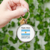 Argentinië Argentijnse Vlag Gepersonaliseerd Sleutelhanger (Hand)