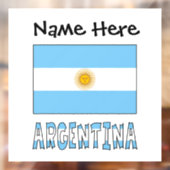 Argentinië Argentijnse Vlag Persoonlijk  Raamsticker (Vel 2)