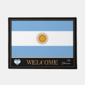 Argentinië & Argentijnse Vlag/Sport Welkom Deurmat (Voorkant)