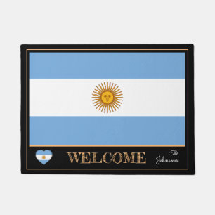 Argentinië & Argentijnse Vlag/Sport Welkom Deurmat