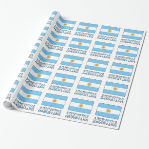 Argentinië Argentijnse Vlag Tegel Geschenk Cadeaupapier